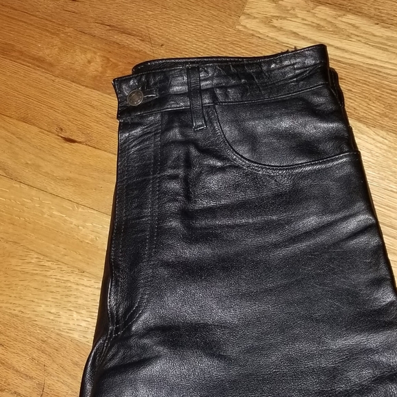 Vintage Leather (Levi's ?) Unisex Pants - Picture 8 of 16